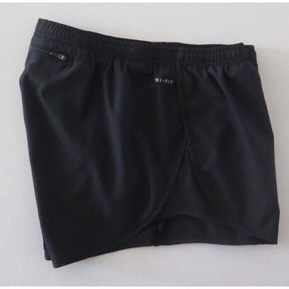 Nike 831281 010 Women's Sz M Black Dry Tempo Athletic Running Shorts - Picture 4 of 5